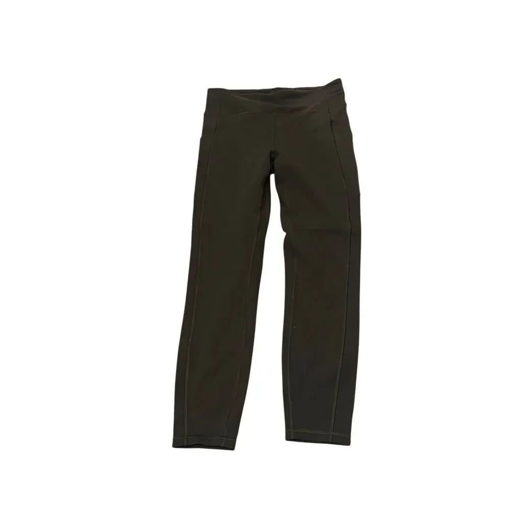 Lululemon Women's Invigorate HR Active Workout Tight Leggings Green Size 8